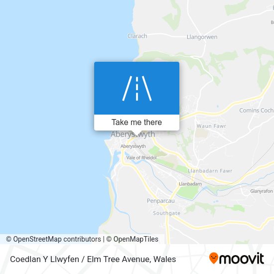 Coedlan Y Llwyfen / Elm Tree Avenue map