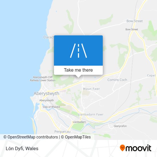Lôn Dyfi map