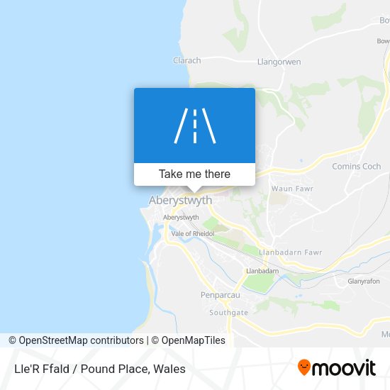 Lle'R Ffald / Pound Place map