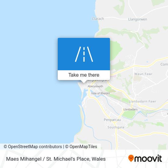 Maes Mihangel / St. Michael's Place map