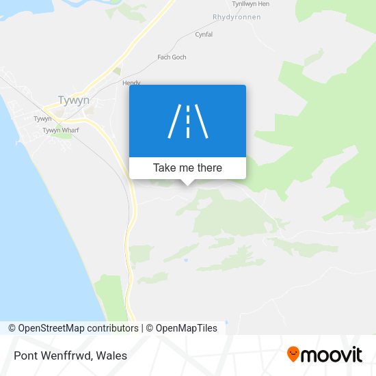 Pont Wenffrwd map