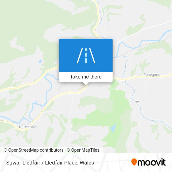 Sgwâr Lledfair / Lledfair Place map