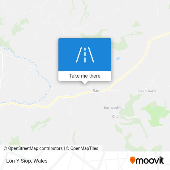 Lôn Y Siop map