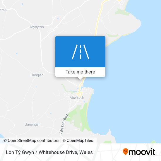 Lôn Tŷ Gwyn  /  Whitehouse Drive map