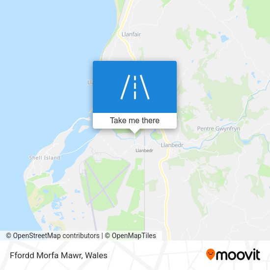 Ffordd Morfa Mawr map