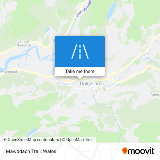 Mawddach Trail map
