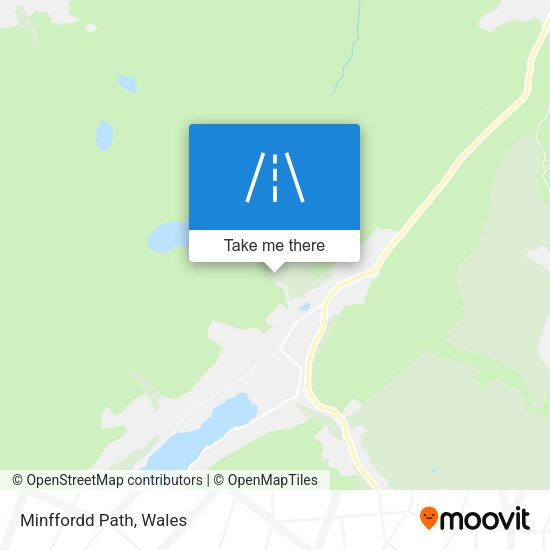Minffordd Path map
