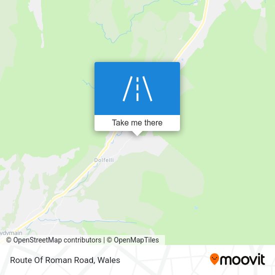 Route Of Roman Road map