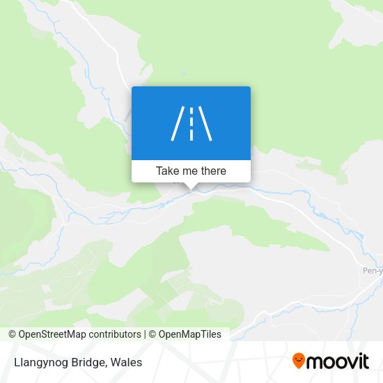 Llangynog Bridge map
