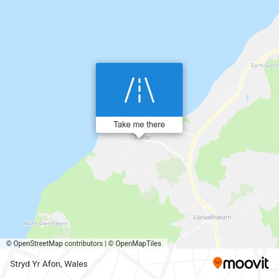 Stryd Yr Afon map