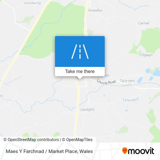 Maes Y Farchnad  /  Market Place map