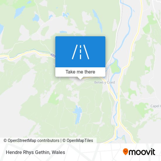 Hendre Rhys Gethin map