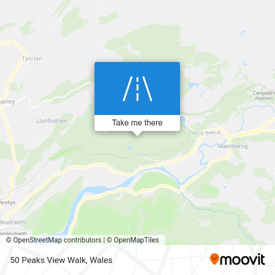 50 Peaks View Walk map