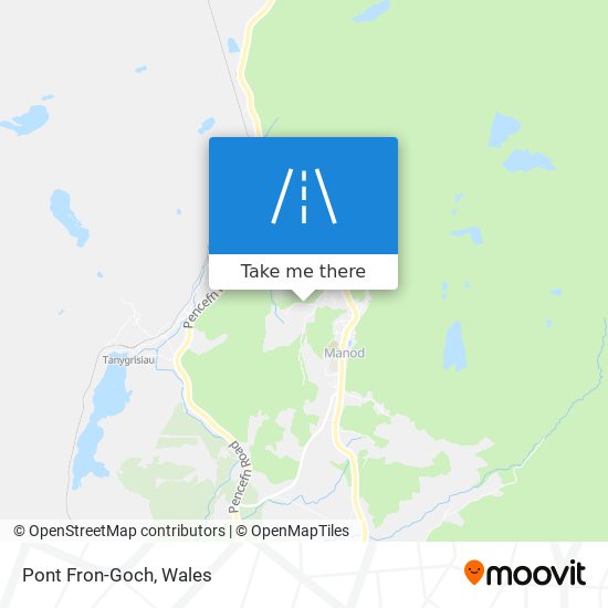 Pont Fron-Goch map