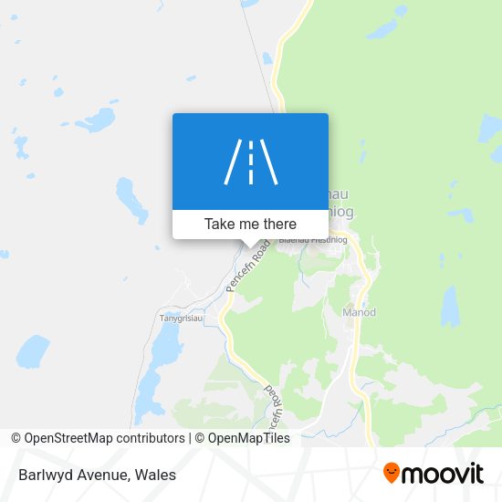 Barlwyd Avenue map