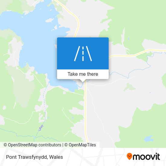 Pont Trawsfynydd map