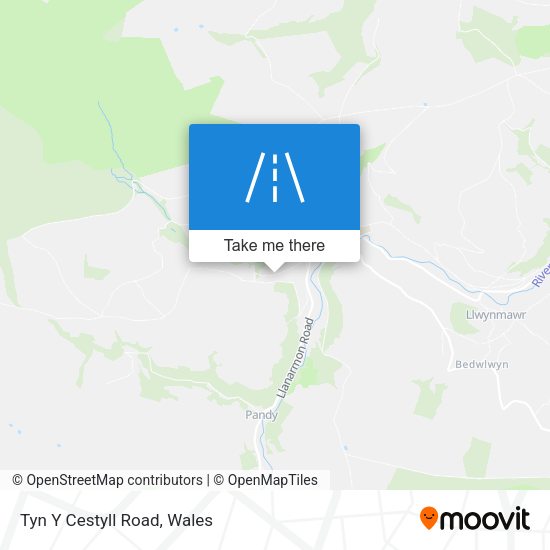 Tyn Y Cestyll Road map