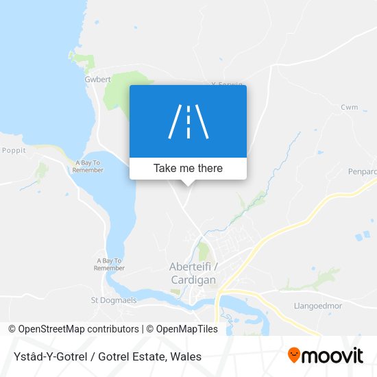 Ystâd-Y-Gotrel / Gotrel Estate map