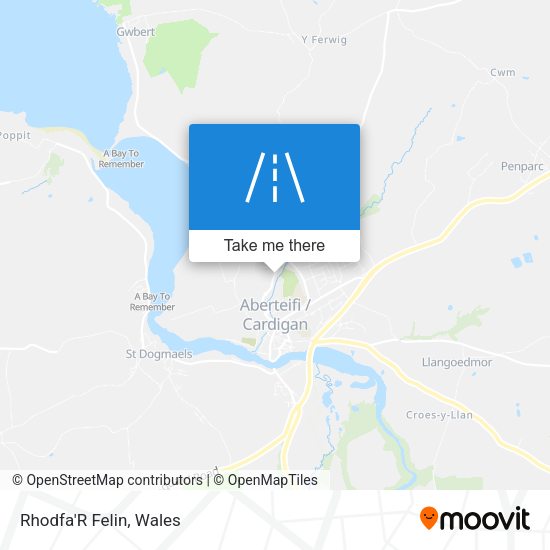 Rhodfa'R Felin map
