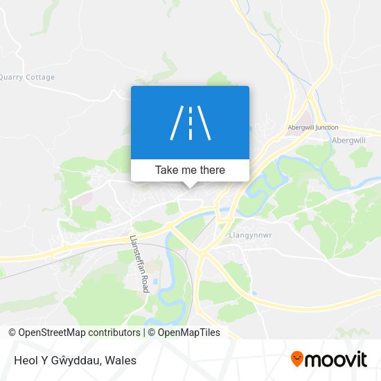 Heol Y Gŵyddau map