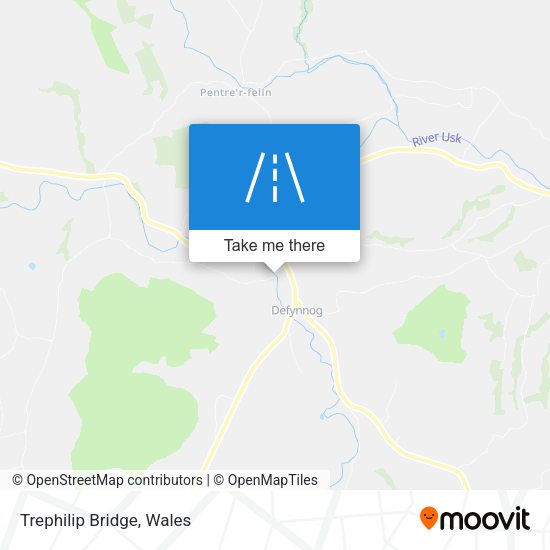 Trephilip Bridge map