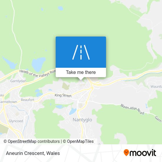 Aneurin Crescent map