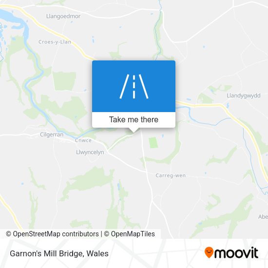 Garnon's Mill Bridge map