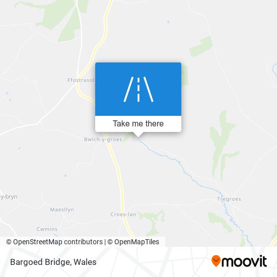 Bargoed Bridge map