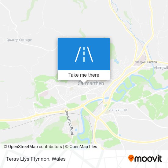 Teras Llys Ffynnon map