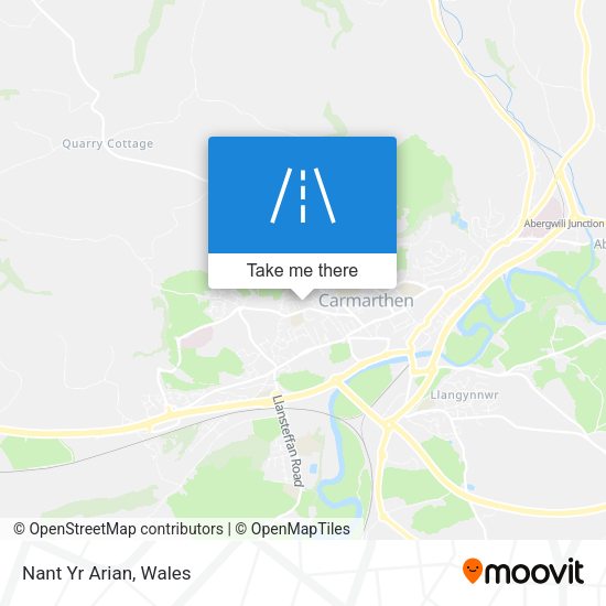 Nant Yr Arian map