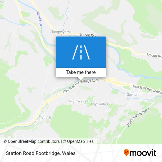 Station Road Footbridge map