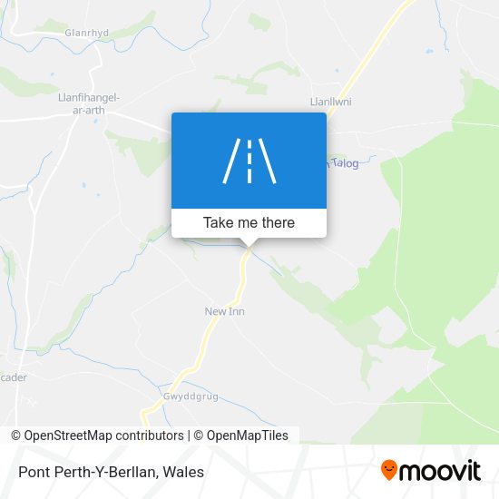 Pont Perth-Y-Berllan map
