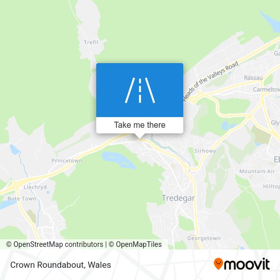 Crown Roundabout map