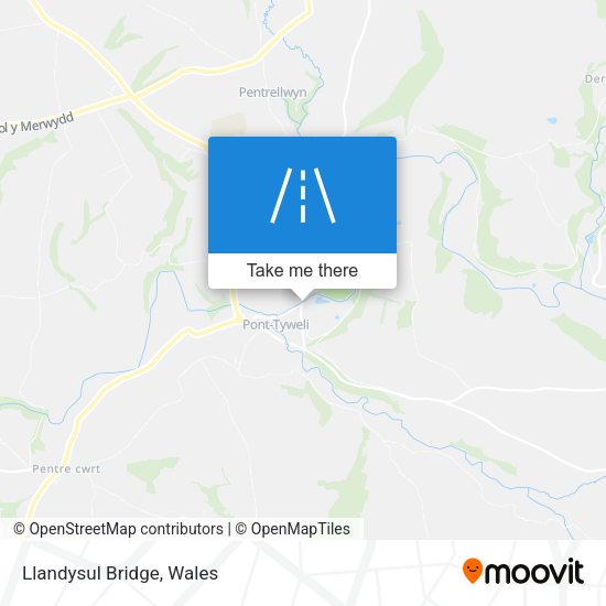 Llandysul Bridge map