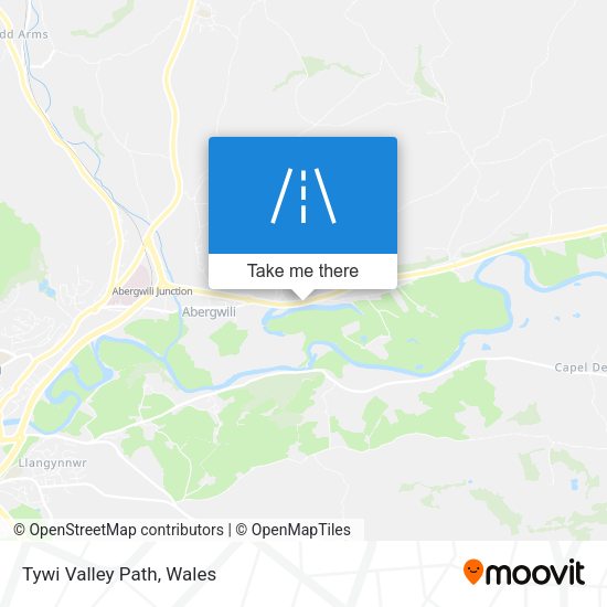 Tywi Valley Path map