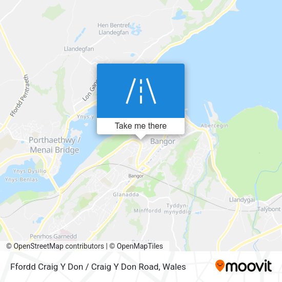 Ffordd Craig Y Don / Craig Y Don Road map