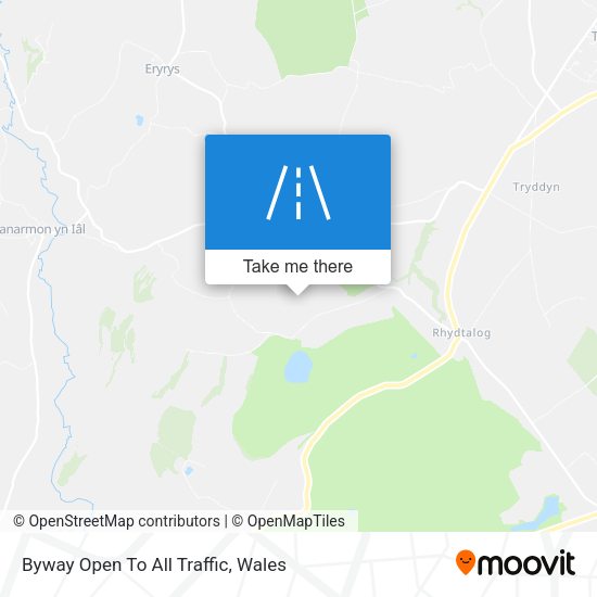 Byway Open To All Traffic map