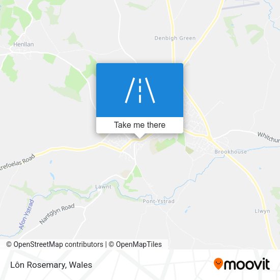 Lôn Rosemary map