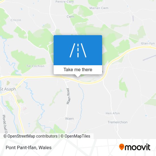 Pont Pant-Ifan map