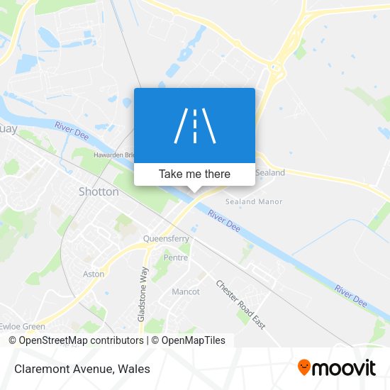 Claremont Avenue map