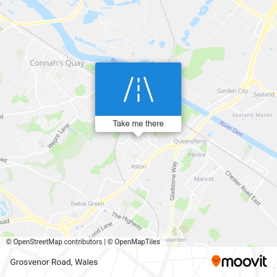 Grosvenor Road map
