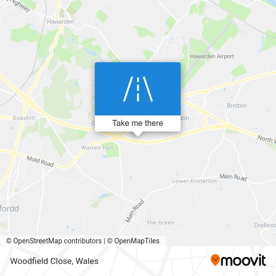 Woodfield Close map