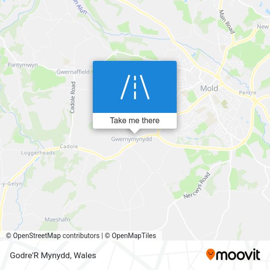 Godre'R Mynydd map