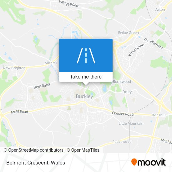 Belmont Crescent map