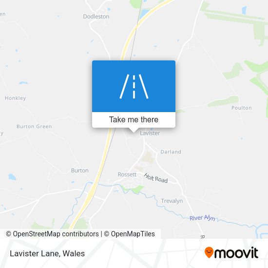 Lavister Lane map