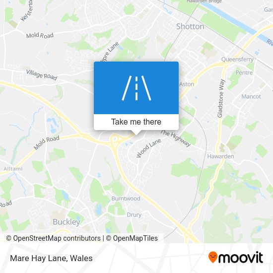 Mare Hay Lane map