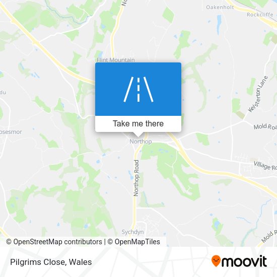 Pilgrims Close map