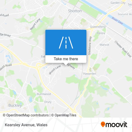 Kearsley Avenue map