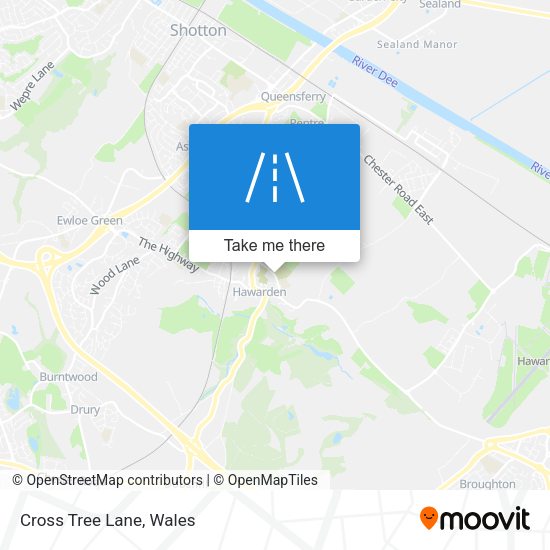 Cross Tree Lane map