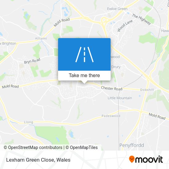 Lexham Green Close map